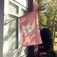 thumbnail image 2 of Carolines Treasures BB7877CHF White Arctic Fox Drapeau de Maison en Toile à Carreaux Roses, 2 of 4