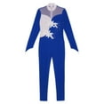 thumbnail image 5 of DPOIS Kids Long Sleeve Gymnastics Ballet Dance Jumpsuit Full Body Unitard Royal Blue 16, 5 of 7