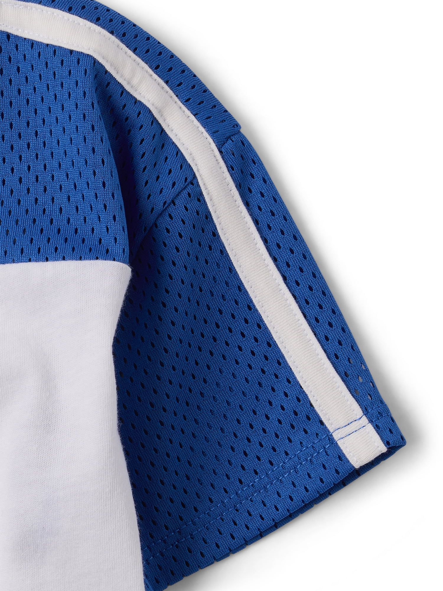 The Children's Place Girls Short Sleeve Quick Dry Mesh Cropped Football Tee, Sizes XS-XXL