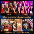 thumbnail image 2 of LINLIN LED Glasses, 4 Modes Light Up Glasses Neon El Wire LED Light Up Eyeglasses Sunglasses Eyewear for Kids/Adults Nightclub Party, 2 of 10