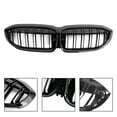 thumbnail image 5 of Black Dual Slat Kidney Grille Grill 51138072085 Fit for BMW 3 Series G20 2019-2022, 5 of 10