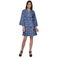 thumbnail image 2 of Moomaya Short Robe For Women Plus Size Printed Cotton Robe Lightweight Nightwear, 2 of 5
