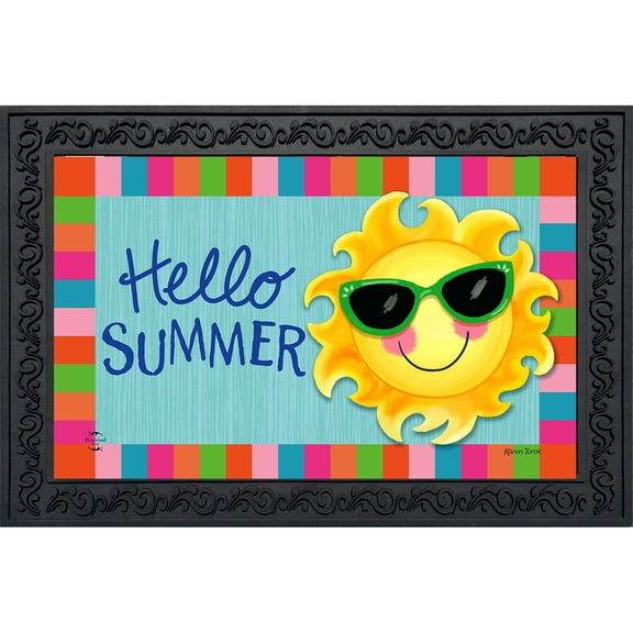Briarwood Lane Doormat 30x18 Indoor Outdoor Hello Sun Summer For Summer Doormat