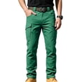 thumbnail image 4 of Pants for Men, Men's Casual Cargo Pants Straight Leg Stretch Pants Fashion Joggers Hiking Travel Trousers with Pockets Green XL, 4 of 7