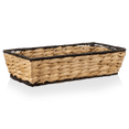 thumbnail image 1 of Bouclair Natural & Black Water Hyacinth Storage Tray, 1 of 3