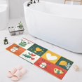 thumbnail image 7 of Christmas Snowmen Squares Bathroom Rug 39x20 Non Slip Quick Dry Washable Bathroom Mats for Bedroom Living Room Kitchen, 7 of 7