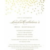 Gold Dots Standard Birthday Invitation