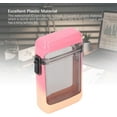 thumbnail image 5 of Extra Thick Waterproof Clear ABS Cigarette Case - 20-Count Sealed Smoke Storage Box with Lanyard, Outdoor Moistureproof Holder for Men, Portable Compact Design , Cigarette Holder Case,Pink, 5 of 11
