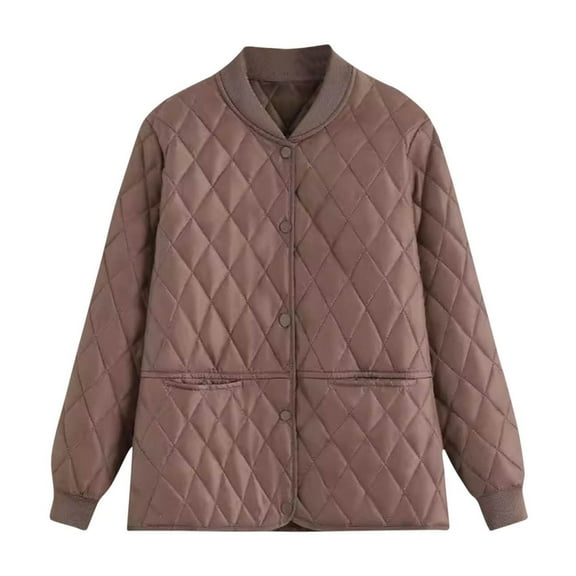 Wancir Quilted Jackets for Women Floral Printed Lightweight Jackets Cardigan Long Sleeve Quilted Coat