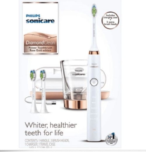 rose gold sonicare toothbrush