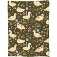 thumbnail image 3 of Country Ducks Flannel Throw Blanket - Soft Warm Cozy Lightweight Decorative Fuzzy Travel Outdoor for Couch or Bed, Perfect for Living Room Comfort, Ideal for Kids Boys Girls 80"x60", 3 of 6