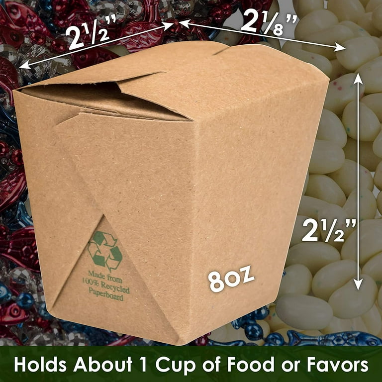 Restaurantware Bio Tek 8 Ounce Chinese Take Out Boxes, 200 Leak &  Grease-Resistant Food To Go Boxes - Tab-Lock, Stackable, Red Paper Take  Home Boxes, Recyclable, For Restaurants, Catering, & Parties 