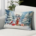 thumbnail image 2 of Merry Christmas German Shepherd Enjoys Woofmas Winter Xmas Holiday Pillowcase Double Sided Alsatian Dog Lover Gifts Pillow Case Covers - 02022, 2 of 3