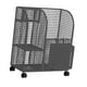 thumbnail image 3 of Organizador de equipos de fitness con ruedas giratorias, soportes para pesas y alfombrilla multifuncional. Negro, 3 of 7