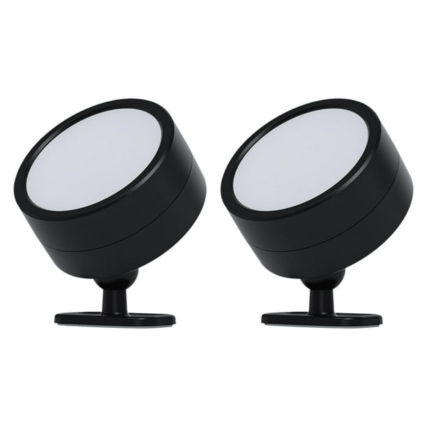 2 unidades de apliques LED para la pared, iluminación decorativa para el hogar, rotación completa de 360 degree Negro