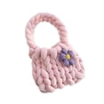thumbnail image 2 of Bolsa de crochet de mujeres Bolsa acolchada Accesorio Femenino Accesorio Multipropósito de tejido de tejido Bolso de punto para la fiesta de viaje de rosa, 2 of 8
