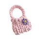 thumbnail image 2 of Bolsa de crochet de mujeres Bolsa acolchada Accesorio Femenino Accesorio Multipropósito de tejido de tejido Bolso de punto para la fiesta de viaje de rosa, 2 of 8