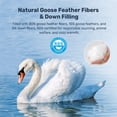 thumbnail image 2 of Unikome All Season Goose Down Feather Fiber Comforter with Natural Filling, Soft & Breathable Lightweight Duvet Insert, Machine Washable,Twin 68 x 88 Inch,White, 2 of 10