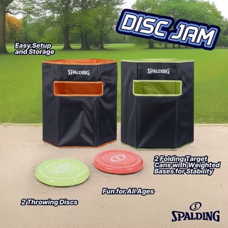 Spalding Disc Jam Outdoor Game Set - Portable Fun for All Ages