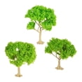thumbnail image 4 of Bunblic 3 Pieces Mini Landscape Tree Model Trees DIY Crafts Railway Train Railroad Layout Diorama Tree Building Model Miniature Trees green trees, 4 of 8
