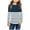 Blue, variant on Nskgu Girls Casual Long Sleeve T Shirts Crewneck Tunic Tops Kids Striped Tee Blouses Color Block Patchwork Cute Long Sleeve Shirts for Girls