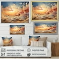 thumbnail image 4 of Designart "Clouds Celestial horizon III" Landscapes Floater Framed Wall Art Living Room, 4 of 7
