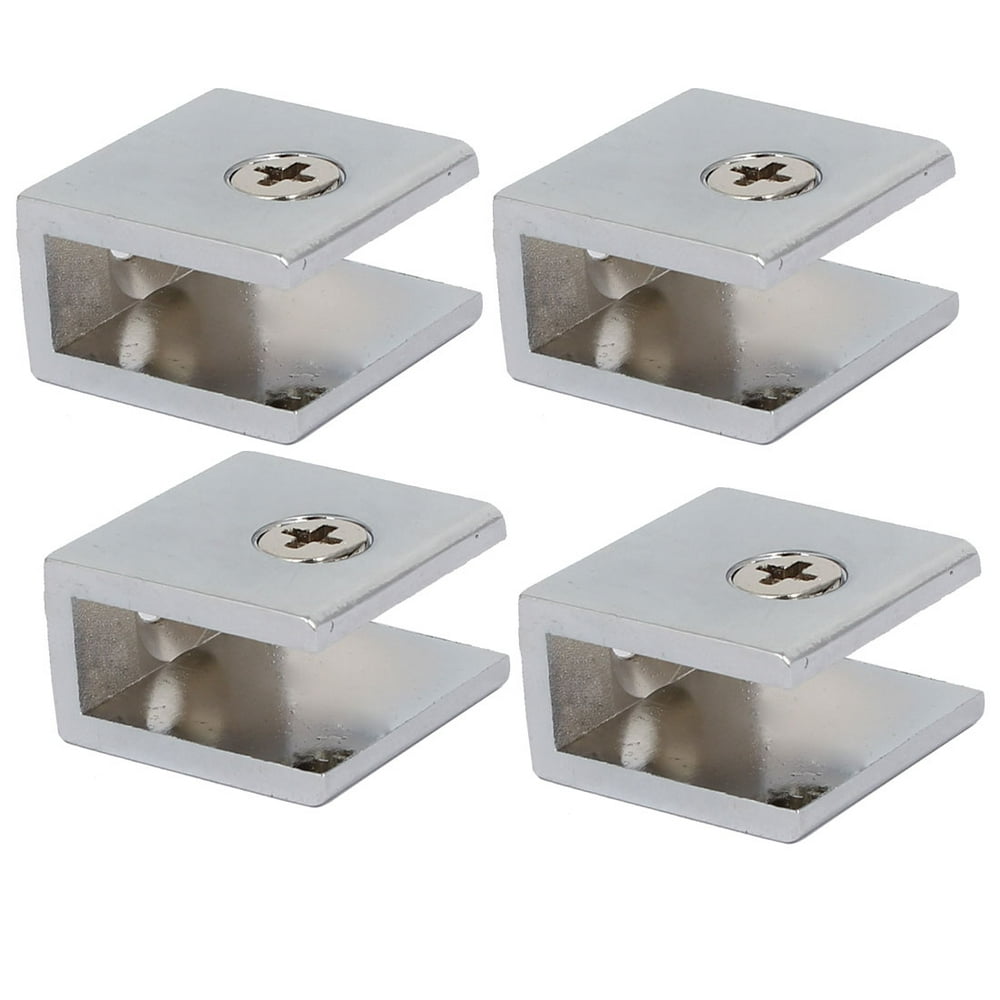 810mm Thickness Adjustable Glass Shelf Rectangle Clip Clamps Support 4