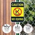 thumbnail image 4 of Pool Sign, Caution No Diving Sign,, 4 of 8