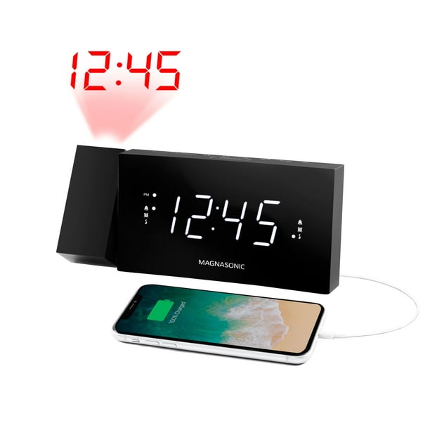Magnasonic Alarm Clock Radio With Usb, Alarm Clock With Dual Alarms