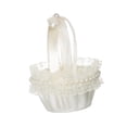 thumbnail image 2 of Cesta de flores para boda al aire libre, decoración para fiestas, cesta de cintas de satén exclusivas para novias, bodas, reuniones familiares, B, 2 of 8
