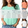 thumbnail image 3 of LEKWK Babydoll Tops for Women Puff Short Sleeve Cute Peplum Tops Pleated Casual Loose Fit Flowy Blouses Summer Beach Vacation Going Out Outfits, 3 of 5