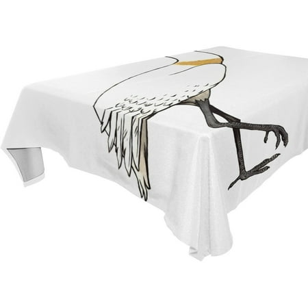 

POPCreation Lovely Swan Tablecloth 60x84 inches