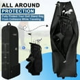 thumbnail image 2 of FANOTEK Rolling Golf Bag for Airlines, Golf Travel Bag with Wheels, 600D Waterproof Golf Club Bag Travel Case Foldable Black, 2 of 10