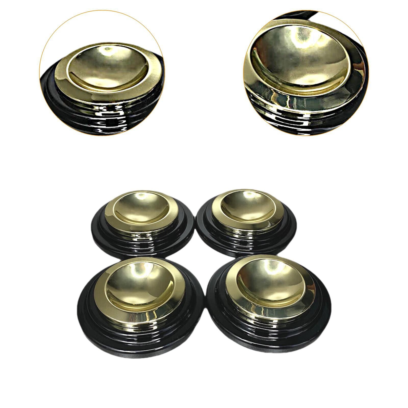 4 Pack Piano Casters Piano Caster Cups Metal Rubber Bottom Grand Piano Floor Protectors for Concert Home Use