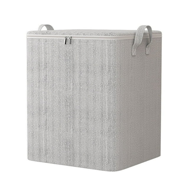 Non-woven Zipper Storage Bag Moving Quilt Storage Basket Travel Large-capacity Clothing Storage Bag