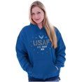 thumbnail image 3 of US Air Force Fly Fight Win Logo Unisex Plus Fleece Graphic Hoodie Brisco Brands 4X, 3 of 5