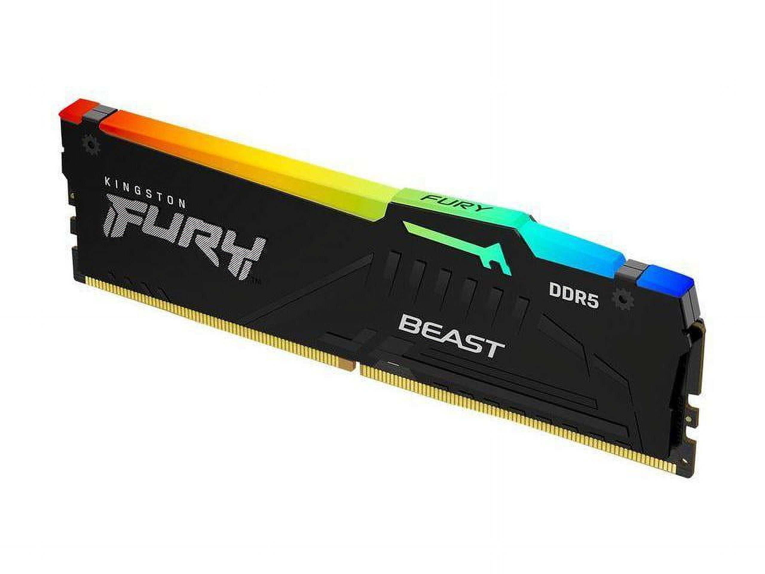 メモリー Kingston FURY DDR5 32GB 5600MHz RGB Kingston FURY Beast RGB - DDR5 - module - 32 GB - DIMM 288-pin