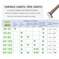 thumbnail image 5 of Room Divider Spring Tension Curtain Rod 43 to 162 inches,Adjustable Shower Curtain Rods,No Drilling,Brown, 5 of 7