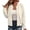 18# Beige, variant on Womens Waffle Knit Bomber Jacket Full Zip Long Sleeve Casual Outerwear Rib Cuff Fall Spring Jacket S