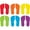 Assorted, variant on Teacher Created Resources Spot On Floor Markers Footprints, 7"
