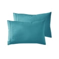 thumbnail image 1 of Nestl King Size Fundas de almohada 2 piezas - Funda de almohada suave - Funda de almohada ligera color verde azulado - Funda de almohada de microfibra tamaño King - 20 x 40 pulgadas - Cierre de sobre, 1 of 5