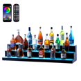 thumbnail image 1 of Expositor VEVOR para botellas de licor con iluminación LED, 3 niveles, 122 cm, con control remoto, 1 of 9