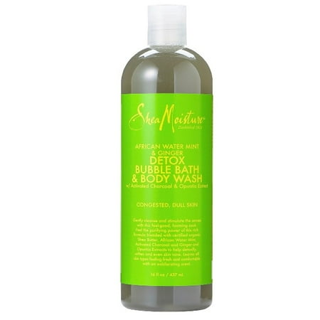 Ginger Mint Body - SheaMoisture African Water Mint & Ginger Detox Bubble Bath & Body Wash