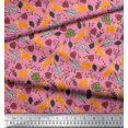 thumbnail image 2 of Soimoi Poly Georgette Fabric Leaves & Reindeer Animal Print Sewing Fabric Yard 52 Inch Wide, 2 of 3