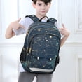 thumbnail image 6 of FORMRS Unisex School Backpack 17" Student Travel Bag with Laptop Compartment, Dark Star Map, 6 of 7
