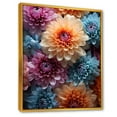 thumbnail image 2 of Designart "Serenity Amidst Colorful Mums III" Mums Floater Framed Wall Decor, 2 of 5