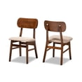 thumbnail image 1 of Baxton Studio Ensemble de Chaises de Salle à Manger Euclid, Noyer Brun (Ensemble de 2), 1 of 5