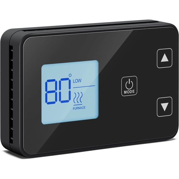 Briidea RV Single Zone Wall Thermostat, for Dometic 3316250.712, Digital Backlit Display, for Cool/Heat Pump/Heat Strip, 1 Pack