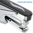 thumbnail image 2 of Standard No Jam Hand Grip Metal Stapler Easy Use Stapler Office Supplies, 2 of 8