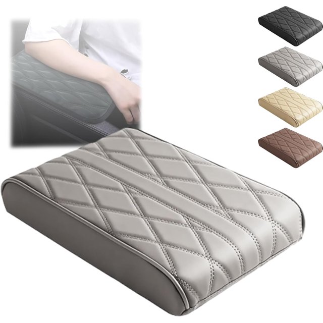 Optimismk Almohadilla de esponja para reposabrazos de coche, almohadilla de algodón con memoria Optimismk para reposabrazos de coche, almohadilla de cojín para consola central de coche, almohadilla de